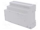 Enclosure: for DIN rail mounting; Y: 90mm; X: 104.8mm; Z: 65mm; ABS KRADEX