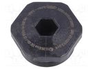 Stopper; M12; 1.5; IP68; polyamide; black; V-Ex; Thread: metric HUMMEL