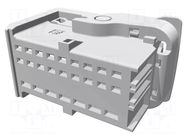 Plug case; female; MCP 1.5K; MCP 1.5K,MCP 2.8; PIN: 25; for cable TE Connectivity