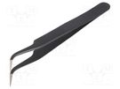 Tweezers; Tipwidth: 0.5mm; Blade tip shape: sharp; Blades: curved NEWBRAND