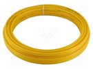 Pneumatic tubing; max.8bar; L: 100m; r bending min: 35mm; yellow SMC