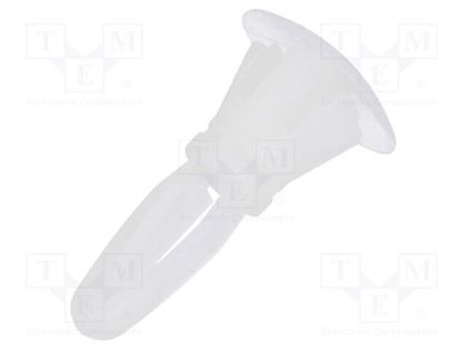 Assembly stud; polyamide; L: 6.4mm; snap fastener; Ø2: 6mm; Ø1: 4mm DREMEC FIX-CRLCBSR-6.4