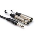 AUDIO CABLE 4M                1/4 TRS TO XLR3M AND XLR3F