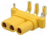 Connector: DC supply; socket; female; MR30; 15A; 500V; PIN: 3; THT AMASS