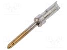 Contact; male; 20; gold-plated; 0.9mm2; HDP-20; soldering TE Connectivity