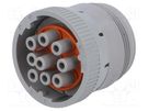 Connector: circular; HD10; female; plug; for cable; PIN: 9 DEUTSCH