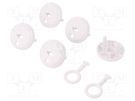 Accessories: protection cap; white; Kit: 5x protection cap,keys 