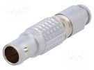 Connector: circular; 1B; plug; male; PIN: 5; soldering; for cable; 9A LEMO