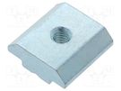 Nut; for profiles; Width of the groove: 8mm; steel; zinc; T-slot FATH