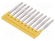 Comb bridge; yellow WEIDMÜLLER