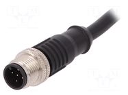 Connector: M12; plug; male; PIN: 5; straight; 4A; 60V; IP67; cables BULGIN