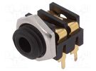 Socket; Jack 3,5mm; female; mono,with double switch; ways: 2; THT CLIFF