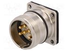 Connector: M23; socket; 623; male; PIN: 6; unshielded; gold-plated BINDER