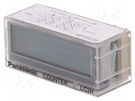 Counter: electronical; LCD; pulses; 99999999; IP66; IN 1: contact PANASONIC