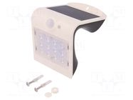 Solar LED lamp; 1.5W; Body dim: 144.5x96x79mm; IP65; 220lm GOOBAY