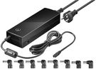 Notebook Power Supply 134.5 W, black, 1.5 m - incl. 8x DC adapters and 1x USB-A socket, 12 V - 24 V up to max. 8.5 A