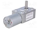 Motor: DC; with worm gear; 3÷9VDC; 1A; Shaft: D spring; 160rpm; 37: 1 DFROBOT