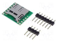 Module robotics: adapter; pin strips,microSD; microSD POLOLU