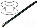 Wire; HELUFLON® FEP-6Y; 2x0.5mm2; stranded; Cu; FEP; black; 600V HELUKABEL