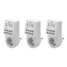 Set of 3, Digital Timer, white - easy-to-use digital time switch