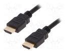 Cable; HDCP 2.2,HDMI 2.0; HDMI plug,both sides; PVC; 20m; black Goobay