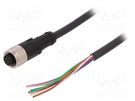 Connection lead; M12; PIN: 8; straight; 5m; plug; 30VAC; 4A; -25÷80°C LAPP