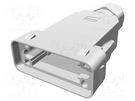 Enclosure: for HDC connectors; Han GND; for cable; latch; IP65 HARTING