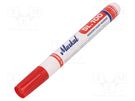 Marker: with liquid paint; red; PAINTRITER SL100; Tip: round MARKAL