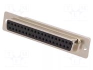 Connector: D-Sub; PIN: 37; plug; female; for cable; straight HARTING
