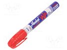 Marker: with liquid paint; red; PAINTRITER+ WP; Tip: round MARKAL