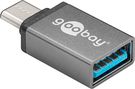 USB-Cā„¢/USB-A 3.0 OTG SuperSpeed ā€‹ā€‹Adapter for Charging Cables, grey, grey - USB-Cā„¢ adapter with USB-Cā„¢ male > USB 3.0 female (Type A)