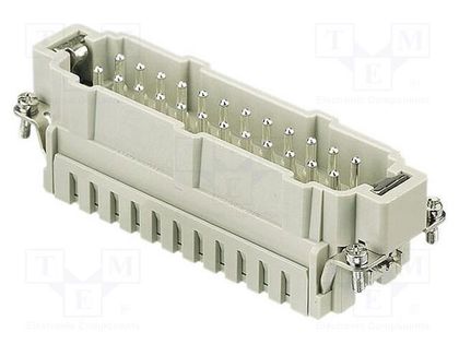 Connector: rectangular; male; Han® ES; PIN: 24; size 24B; 16A; 500V HARTING 09330242616