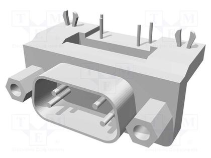 D-Sub; PIN: 9; socket; male; angled 90°; THT; UNC 4-40 HARTING 09651626813