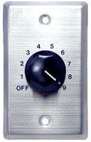 WALL PLATE W/ KNOB, STAINLESS STEEL