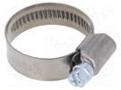 Worm gear clamp; W: 9mm; Clamping: 20÷32mm; chrome steel AISI 430 MPC INDUSTRIES