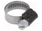 Worm gear clamp; W: 9mm; Clamping: 13÷20mm; steel; ST; W1; DIN 3017 MPC INDUSTRIES