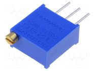 Potentiometer: mounting; multiturn; 100Ω; 500mW; THT; ±10%; linear BOURNS