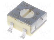 Potentiometer: mounting; single turn,horizontal; 100Ω; 250mW; SMD BOURNS