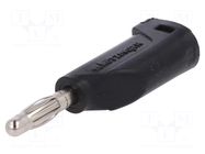 Connector: 4mm banana; plug; 32A; 33VAC; 70VDC; black SCHÜTZINGER