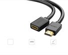 Ugreen cable HDMI extension cable (female) - HDMI (male) 19 pin 1.4v 4K 60Hz 30AWG 2m black (10142), Ugreen