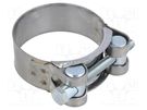 T-bolt clamp; W: 22mm; Clamping: 48÷51mm; chrome steel AISI 430; S MPC INDUSTRIES