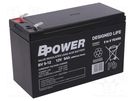 Re-battery: acid-lead; 12V; 9Ah; AGM; maintenance-free; 48W; 2.7kg BPOWER