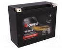 Re-battery: acid-lead; 12V; 20Ah; AGM; maintenance-free,right + BPOWER