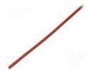 Insulating tube; fiberglass; brick red; -60÷250°C; Øint: 1.5mm FAVIER