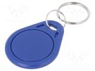 RFID pendant; plastic; blue; 125kHz; 8BROM 