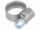 Worm gear clamp; W: 9mm; Clamping: 10÷16mm; chrome steel AISI 430 MPC INDUSTRIES