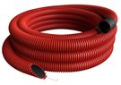Red corrugated pipe D75 / d61 with wire (halogen free, 50m) Pipelife 