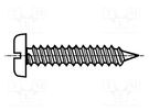 Screw; 4.8x13; Head: cheese head; slotted; 1,2mm; steel; zinc BOSSARD