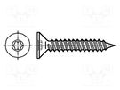 Screw; for metal; 2.9x9.5; Head: countersunk; Torx®; TX10; zinc BOSSARD