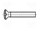 Screw; M8x12; 1.25; Head: countersunk; slotted; 2mm; steel; zinc BOSSARD